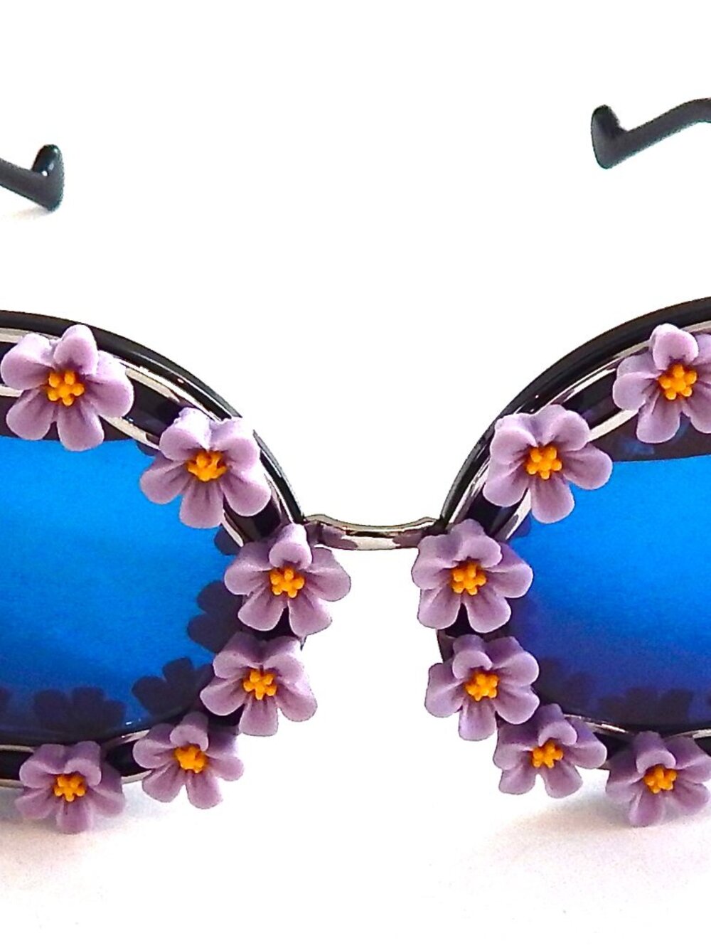 GASOLINE GLAMOUR SUMMER OF LOVE MORNING GLORY PURPLE BIRDCAGE #2 GLASSES 🪻💜🔮